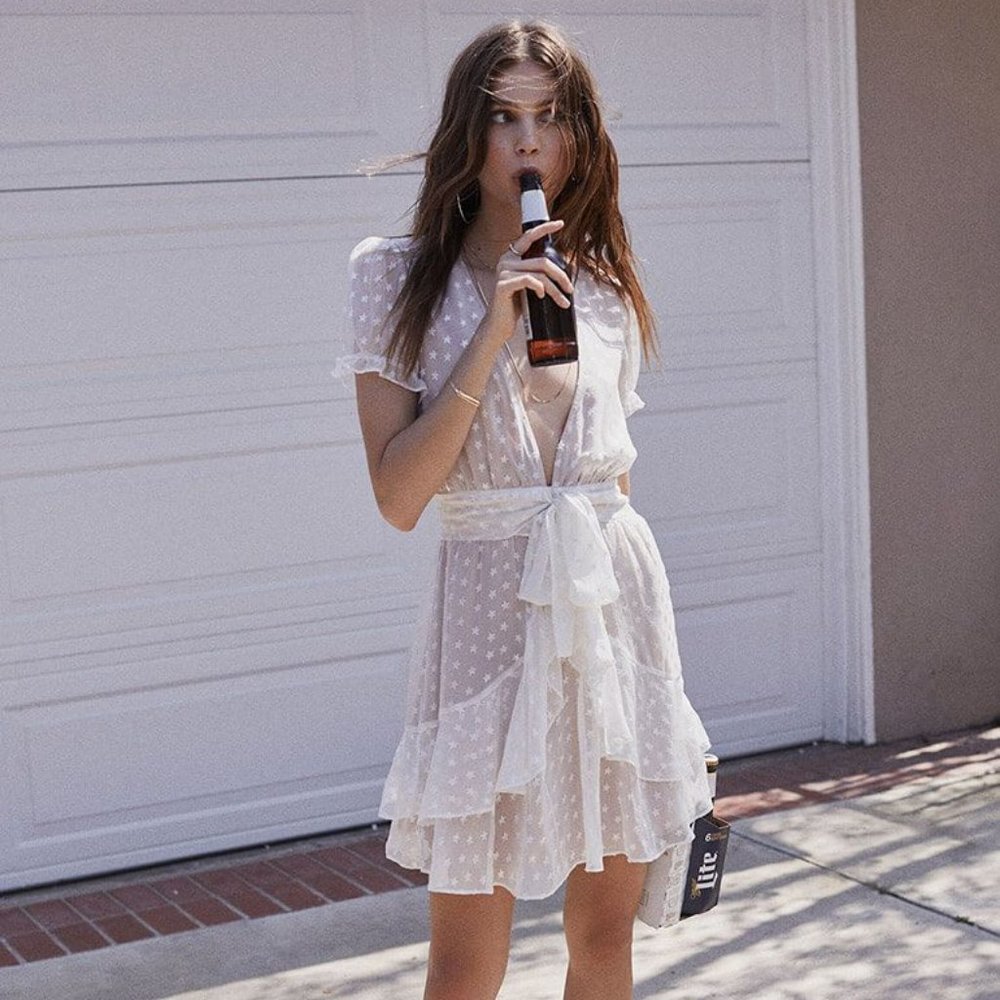 For Love and Lemons Firecracker Mini Dress